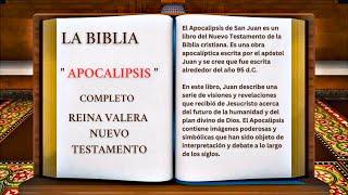 ORIGINAL: LA BIBLIA " APOCALIPSIS " COMPLETO REINA VALERA NUEVO TESTAMENTO