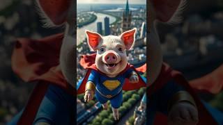  Super Pig Flies to Save the World! ‍️ | When Pigs Can Fly! #SuperPig #FlyingPig