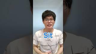 how to say "Sit" in Chinese #学习中文 #learnchinese #learningchinese #chinesevocabulary #mandarin