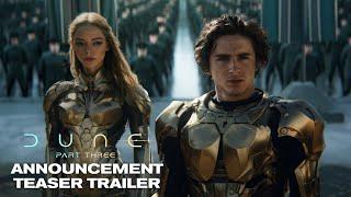 DUNE: PART THREE – Teaser Trailer (2026) Timothée Chalamet, Zendaya | Warner Bros