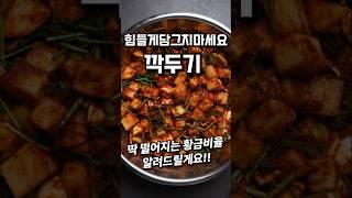 깍두기 5kg 딱 떨어지는 양념 황금비율 #shorts