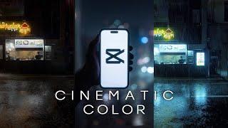 CINEMATIC COLOR GRADING for videos on Capcut [Tutorial]