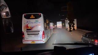 DANGEROUS VOLVO BUS NIGHT RIDE & CHASING | HIGH SPEED RASH DRIVING 