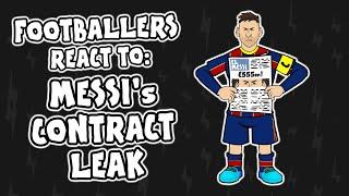 Footballers REACT to Messi's LEAKED contract!