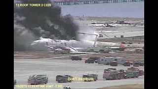 Asiana 214: Full Crash And Rescue Footage - Airport Camera Video C225