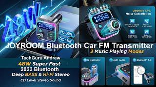 JOYROOM Bluetooth Car FM Transmitter PD & QC3 48W