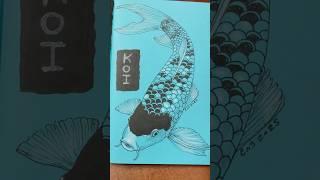 Koi suggested by @levi.chalk #art #sketchbook #drawing #finelinerpen #drawingink #pentelbrushpen