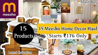 Latest 15 Meesho Home Decor Haul Starts ₹176 Only / Home decor From Meesho #meeshofinds