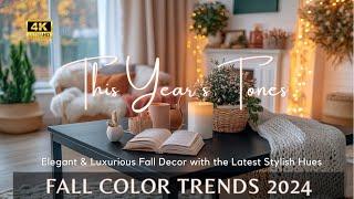 Fall Color Trends 2024: Elegant Furniture Fall Decor Idea with the Stylish Luxurious Hues for Autumn