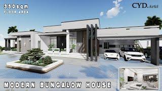 Project #28: 3 BEDROOM | MODERN BUNGALOW HOUSE | MODERN HOUSE DESIGN | FULL VIDEO