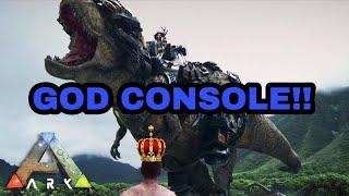 ARK SURVIVAL EVOLVED NEW GOD CONSOLE!!! (GOD MODE)