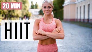 20 MIN HIIT WORKOUT  | full body - no equipment - outdoor travel and train workout