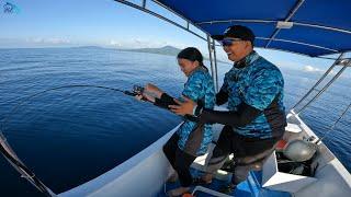 REVIEW PRAHU BARU️️ || PERDANA TURUN LADY ANGLER KEWALAHAN LAWAN IKAN LAUT DALAM.