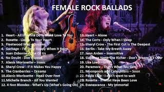 Rock Ballads from Heart, Roxette, Alanis Morissette and other female rock artists.