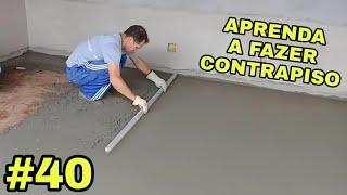 #40-Como fazer contrapiso com pedrisco (concreto usinado)