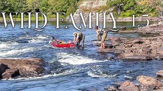 Hauling Our Canoe Up Rapids With the Kids In it - Wild Family E.5 - 10 Days on the French River