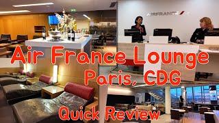 Air France Business Class Lounge, Paris CDG Airport  - Quick Review