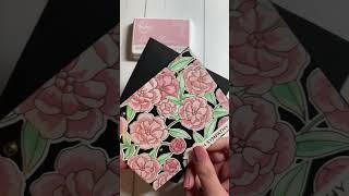 Hot foil stamping adds that beautiful sheen! Watch how I made this card on my channel. #cardmaking