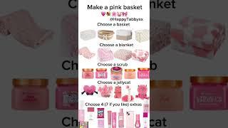 Make a pink basket #preppy #giftbasket #pink #cute #aesthetic #shorts #blowup #fyp #skincare