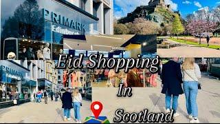 Shopping In Scotland | Edinburgh Princess Street | Virtual Walking Tour, UK.