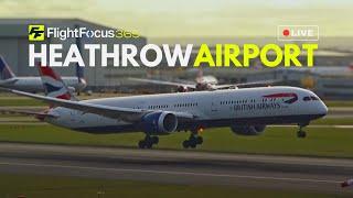 Heathrow Airport Live - Monday 16th December 2024 Strong Winds