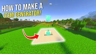 How to Make an Item Generator in Minecraft *Bedrock*