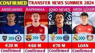 ALL CONFIRMED AND RUMOURS SUMMER TRANSFER NEWS,DONE DEALS,ANSELMINO TO CHELSEA,RAPHINHA TO ARSENAL