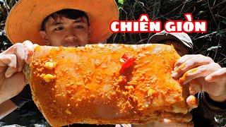 Sường Non Chiên Giòn Nguyên Tảng | Ẩm Thực Nấu Ăn Trong Rừng