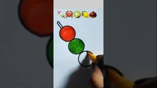 Mix emoji Drawing|Satisfying Creative Art#viral#shortfeed#reel#shorts#drawing#emoji#mixart#yt