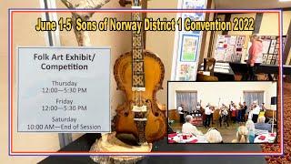 Norwegian-American folk art at Sons of Norway District 1 Convention