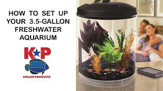 How to Set Up Your FRESHWATER AQUARIUM - 3.5-Gallon AquaTunes