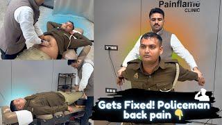 POLICE OFFICER WITH SLIPPED DISC GETS SHOCKING ADJUSTMENT Dr. Harish Grover