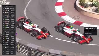 Oliver Bearman and Kimi Antonelli team-mates on-track battle | F2 Monaco Race