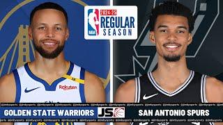 Golden State Warriors Vs San Antonio Spurs | NBA Live Play-By-Play Scoreboard 2024