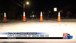 Public Works talks about handling icy road conditions in Huntsville