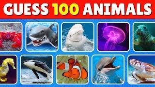 Guess 100 Sea Animals in 3 Seconds  | Easy, Medium, Hard, Impossible