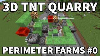 Automatic Perimeter Quarry Minecraft 1.21 - 3 Directions - Auto Stop