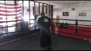 Orlando Cuellar training Antonio Tarver