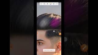 Colourful hair editing in sketchbook | By urban editz #shorts