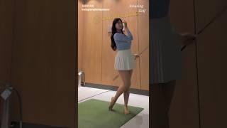 스윙 정말 시원하네요. KLPGA 김은선 프로의 힘이 넘치는 드라이버 스윙. Instagram@kimeunsunn