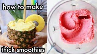 how to make a smoothie thicker