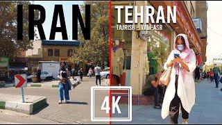 [4K] Tehran 2021, Tajrish Square to Vali-Asr, Walking Tour, Iran Virtual Tour.