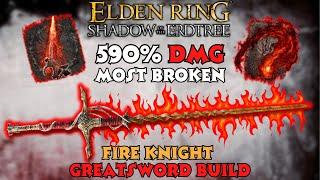 Fire Knight Greatsword Elden Ring Build - How to do the MOST BROKEN Fire BUILD after the DLC