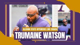 Alcorn State OL Coach Trumaine Watson Talks Fall Camp, OL Development, & More | The Bluebloods