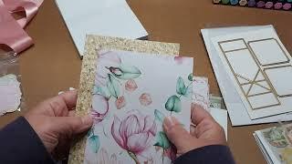 HSN Anna Griffin swing out dies and Stamps By Me Just Because card kit, let's make a card