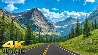 Glacier National Park Going-to-the-Sun Road Scenic Drive 4K Montana