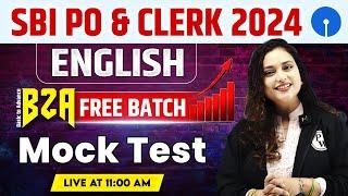 SBI PO & Clerk 2024 | English for Bank Exams | SBI PO & Clerk English Mock Test | by Rupam Ma'am