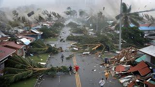 Today the Philippines is in chaos! Super Typhoon Marce destroys houses in Cagayan