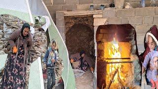 Winter heat in the cave: the story of  single mother trying to warm her three children