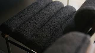 Vail Stools in Black Boucle from Denver Modern